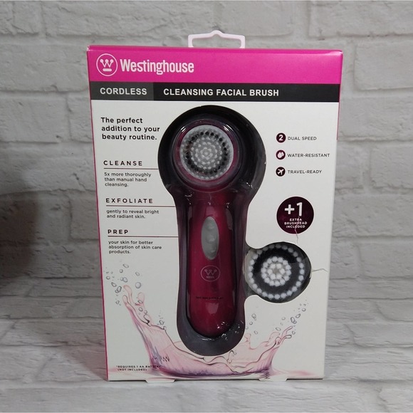 Westinghouse Cleansing Facial Cordless Water Resistant Rotary Brush NIB - Picture 2 of 6